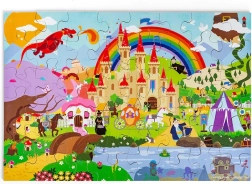 Bigjigs Toys puzzle Fantasy świat – podłogowe drewniane puzzle