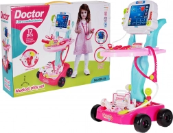 mobilny zestaw do resuscytacji różowy na baterie