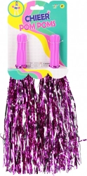 Różowe pompony cheerleaderskie dla dzieci (para)