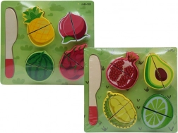 drewniane owoce do krojenia