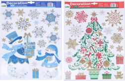 Świąteczna dekoracja okienna 41 × 29 cm