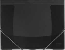 Teczka z gumką ELECTRA szara, metaliczny wygląd