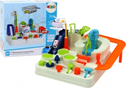 Interaktywna tor parkingowy dla dzieci z samochodzikami