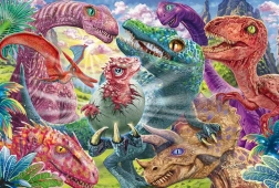 Puzzle mały dinozaur 100 części
