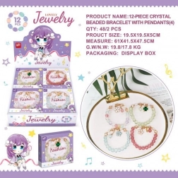 Koronkowa bransoletka z motywem kwiatowym