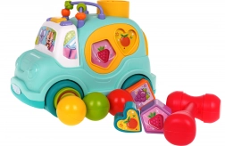 Interaktywny autobus sortujący z muzyką i światłami