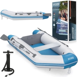 Bestway Hydro‑Force Caspian ponton dmuchany 230 × 130 × 33 cm zestaw z wiosłami i pompką