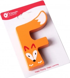 Drewniana litera F Classic World