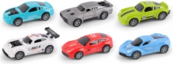 metalowe wyścigowe autka 7,5 cm – zestaw 4 szt.