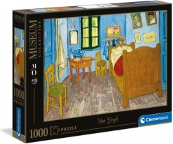 Puzzle 1000 elementów Museum – Sypialnia w Arles Vincenta van Gogha (Clementoni)