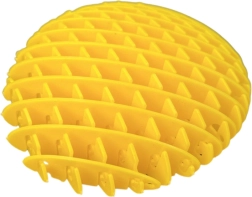 Antystresowa zabawka fidget żółta 10 cm