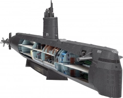 Metalowe puzzle 3D METAL EARTH Premium – okręt podwodny USS NAUTILUS