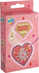 Diamentowe malowanie zawieszki serce – mandala MOXY
