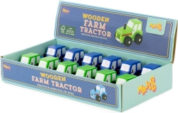 Drewniany traktorek z zrównoważonego drewna