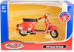 Model skutera Vespa 200 Rally 1:18 czerwony (1976)
