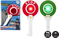 Plastowy lizak policyjny z światłem