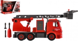 Wkręcany wóz strażacki 36 cm ze światłem i dźwiękiem, z funkcją spryskiwania wodą