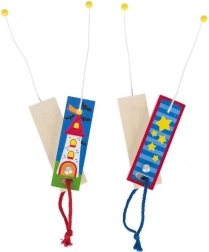 magiczna sztuczka znikający sznurek drewniana zabawka