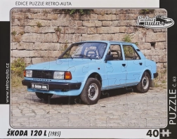 Retro puzzle samochodowe Škoda 120 L 40 elementów