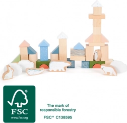 Drewniane klocki Arctic od small foot