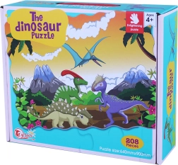 Puzzle Dinozaury 208 szt. 90x64 cm