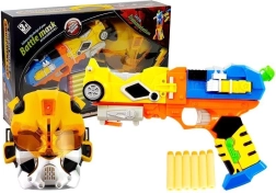 Pianowy blaster 2w1 z maską i przemianą w robota