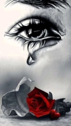 Malowanie diamentowe Płacz nad różą 30 × 40 cm