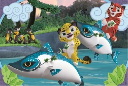 Puzzle CLEMENTONI Leo i Tig na wodzie MAXI 24 elementy