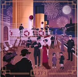 Ravensburger kwadratowe puzzle Art & Soul: Titanic 750 elementów