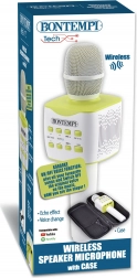 Bezprzewodowy mikrofon z etui ochronnym i modulatorem głosu