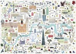 Gibsons puzzle mapa Londynu 1000 elementów