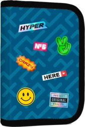 Piórnik 1-poziomowy, 2 skrzydełka, pusty OXY GO Stickers