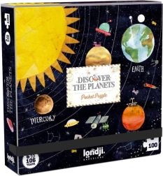 Kieszonkowe puzzle Odkrywanie planet Londji - 100 elementów