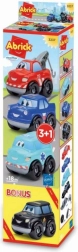 Abrick zestaw autek 3+1