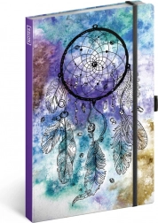 Liniowany notes z motywem łapacza snów A5