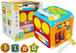 Interaktywna edukacyjna kostka z dźwiękami i światłami