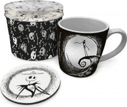Zestaw prezentowy THE NIGHTMARE BEFORE CHRISTMAS – kubek 315 ml, korkowa podkładka i puszka metalowa