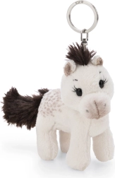 Nici brelok Pony Mony biały 10 cm – zrównoważony pluszowy brelok do kluczy