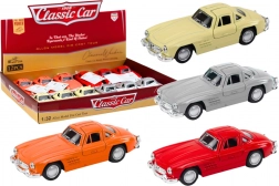 Klasyczny metalowy samochód 1:32 z otwieranymi do góry drzwiami i napędem na sprężynę (friction)