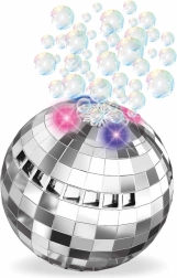 Bańki mydlane w kształcie kuli disco z efektami świetlnymi