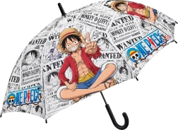Automatyczny parasol dziecięcy One Piece z motywem Luffy’ego, 48,5 cm, czarny