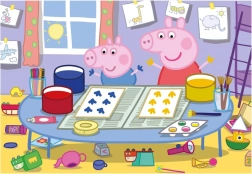 Puzzle Peppa Pig – malarka, 24 elementów