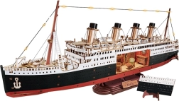 RoboTime 3D drewniana układanka – wieczna podróż przez Atlantyk 1912 (model liniowca z LED)