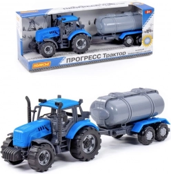 Traktor Progress z przyczepą cysterną
