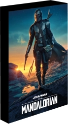 Świecący obraz LED 30x40 cm Mandalorian