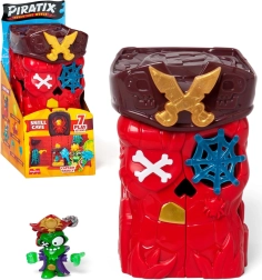 PIRATIX Adventure World tajemnicza jaskinia Skull Cave – niespodzianka z figurką Captain Skully