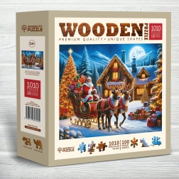 WOODEN CITY Drewniane puzzle Santa Klaus nadchodzi 1010 elementów