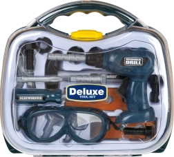 Zielony dziecięcy zestaw narzędzi w walizce