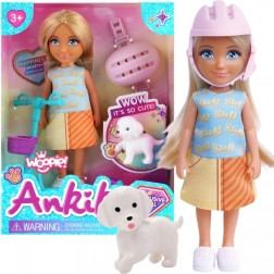 Woopie Royal lalka z pieskiem i hulajnogą