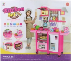 Duża dziecięca kuchnia z funkcjami na baterie i wodę